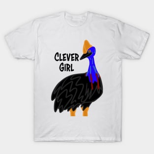 Clever Girl. Cassowary - Cartoon T-Shirt